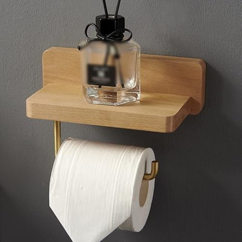 Badezimmerpackte Handtuch Rack Toilettenpapierhalter Holz Toilettenpapierhalter Handtuch Rack STOME BADEL TEILHAUF Shampoo STAUER STADE Badezimmerzubehör (Buchen) LWX von YCVAWEOD