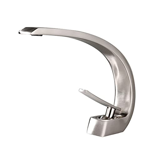 Becken Wasserhähnen Badmixer Tap Messing Chrom Nickel Waschtische Wasserhahn Eingriff ein Griff ein Loch Kranhack LWX Becken Wasserhähnen Badmixer Tap Messing Chrom Nickel Waschtische Wasserhahn Eingriff ein Griff ein Loch Kranhack LWX von YCVAWEOD