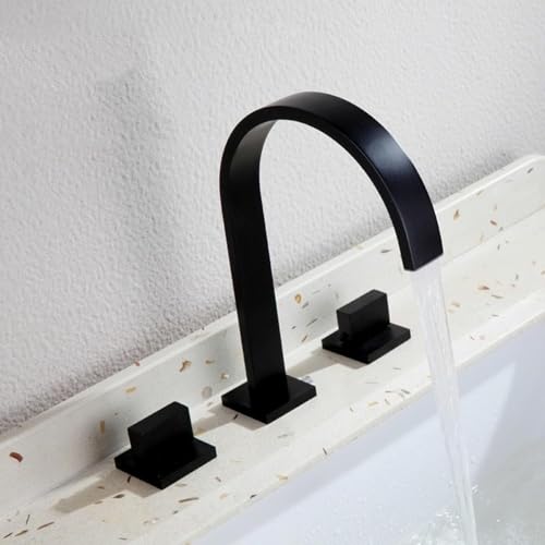 YCVAWEOD Beckenmixer Leitungswasserfall Badewaschbecken Zapfhaken 3 Loch Basin Tippen Sie für Badezimmer Dual Hebel heiß und kalt gebürstet Gold LWX YCVAWEOD Beckenmixer Leitungswasserfall Badewaschbecken Zapfhaken 3 Loch Basin Tippen Sie für Badezimmer Dual Hebel heiß und kalt gebürstet Gold LWX von YCVAWEOD