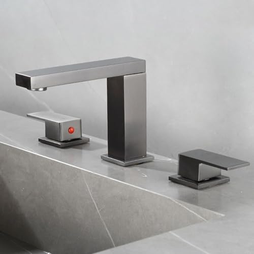 Beckenmixer Tippen Sie auf 3 Loch Waschbecken Haken Dual Hebel Becken Tippen Sie nach Badezimmern Heiße und kalte 360 ° Schwenkschwarz Made in China LWX Beckenmixer Tippen Sie auf 3 Loch Waschbecken Haken Dual Hebel Becken Tippen Sie nach Badezimmern Heiße und kalte 360 ° Schwenkschwarz Made in China LWX von YCVAWEOD