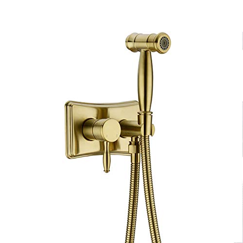 Bidet Sprayer mit kaltem und heißem Wasser Messing tragbarer Stoffwindel Waschmaschinen -Dusche Sprühgerät Set Wallmontierte Badezimmer Dusche Bidet Hahn für persönliche Hygiene, Haustierbad, Bidet Sprayer mit kaltem und heißem Wasser Messing tragbarer Stoffwindel Waschmaschinen -Dusche Sprühgerät Set Wallmontierte Badezimmer Dusche Bidet Hahn für persönliche Hygiene, Haustierbad, von YCVAWEOD