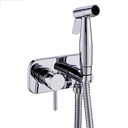 Bidet Sprayer mit kaltem und heißem Wasser Messing tragbarer Stoffwindel Waschmaschinen -Duschsprühgerät Set Wall montiertes Badezimmer Duschflockenhahn für persönliche Hygiene, Bodenreinigung, Bidet Sprayer mit kaltem und heißem Wasser Messing tragbarer Stoffwindel Waschmaschinen -Duschsprühgerät Set Wall montiertes Badezimmer Duschflockenhahn für persönliche Hygiene, Bodenreinigung, von YCVAWEOD