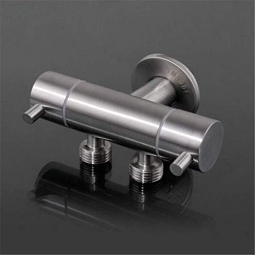 Bidet Wasserhahn Edelstahl Nur kaltes Wassertoiletten -Eckventil Handheld Hygienic Duschkopf Muslim Toilette Shattaf Dusch Bidet, Set 6 LWX von YCVAWEOD