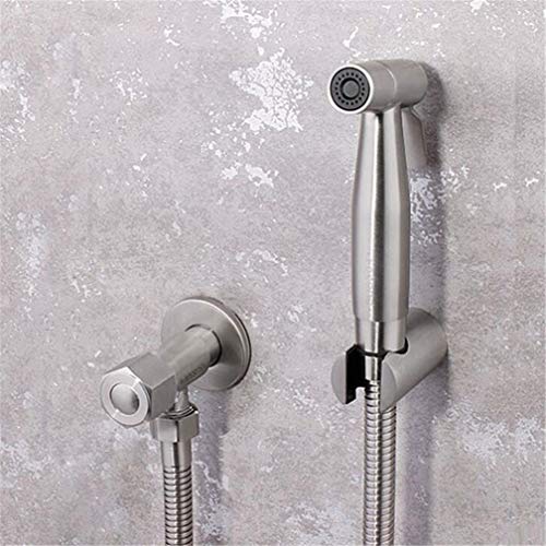 Bidet Wasserhahn Edelstahl Nur kaltes Wassertoiletten -Eckventil Handheld Hygienic Duschkopf Muslim Toilette Shattaf Dusch Bidet, Set 6 LWX Bidet Wasserhahn Edelstahl Nur kaltes Wassertoiletten -Eckventil Handheld Hygienic Duschkopf Muslim Toilette Shattaf Dusch Bidet, Set 6 LWX von YCVAWEOD