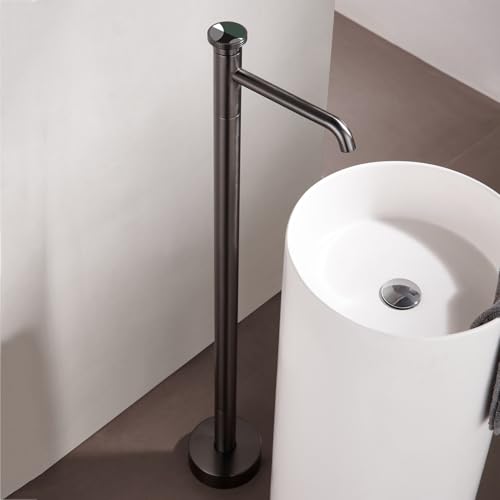 Bodenhaltiger Bad Kabel Heiße und kalte freistehende Badewanne Wasserhahn Messing Schwarz schwarz LWX Bodenhaltiger Bad Kabel Heiße und kalte freistehende Badewanne Wasserhahn Messing Schwarz schwarz LWX von YCVAWEOD