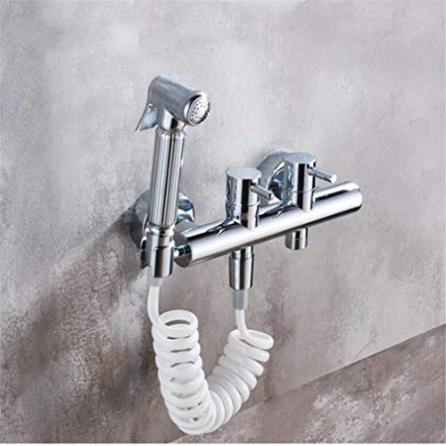 Chrom doppelt gebrauchen Bad Bidet Wasserhahn Set heiß und kaltes doppeltes Griff wandmontiert Bidet Wasserhahn Analreinigungsarsch Bidet Dusche Shattaf LWX Chrom doppelt gebrauchen Bad Bidet Wasserhahn Set heiß und kaltes doppeltes Griff wandmontiert Bidet Wasserhahn Analreinigungsarsch Bidet Dusche Shattaf LWX von YCVAWEOD