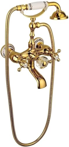 Dusch -Set Duschset Badezimmer Duschmischer Wandmortenmedellaner Uhr mit Handjetdusch -Set Verstellbarer Badaubstauket (Cou LWX Dusch -Set Duschset Badezimmer Duschmischer Wandmortenmedellaner Uhr mit Handjetdusch -Set Verstellbarer Badaubstauket (Cou LWX von YCVAWEOD
