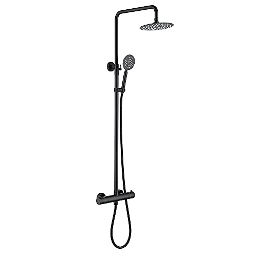 YCVAWEOD Dusch Thermostatische Set, freiliegende Duschmischer Ventil Badezimmer Niederschlag LWX von YCVAWEOD