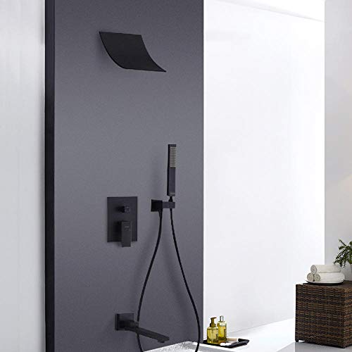 Duscharmatur-Set mit Wasserfall Duschkopf und 3-Wege-Thermostatische Mischhahn LWX Duscharmatur-Set mit Wasserfall Duschkopf und 3-Wege-Thermostatische Mischhahn LWX von YCVAWEOD