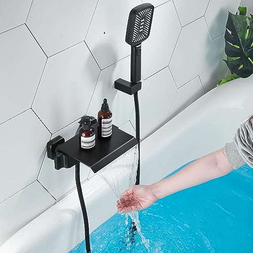 Duschmischer Haken mit der Wandmontage Wasserfallmixer Bad Taps Bad Mixer Handheld Duschmischer Tap Gun Grey Grau LWX Duschmischer Haken mit der Wandmontage Wasserfallmixer Bad Taps Bad Mixer Handheld Duschmischer Tap Gun Grey Grau LWX von YCVAWEOD