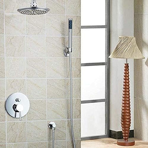 Duschset Torneira 8 Zoll ABS Duschkopf+Messingventil+Handspray+Haken+Schlauch Badewaschbecken Waschbecken Tippmischhahn, Dusche, Dusche LWX Duschset Torneira 8 Zoll ABS Duschkopf+Messingventil+Handspray+Haken+Schlauch Badewaschbecken Waschbecken Tippmischhahn, Dusche, Dusche LWX von YCVAWEOD