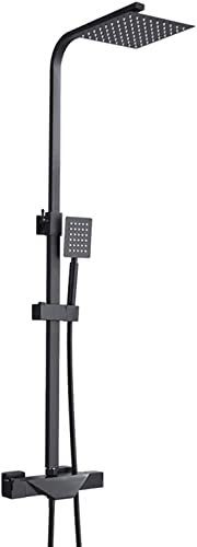 Duschsystem 38 ℃ Thermostatische Duscharmaturen -Set -Wand -Messing -Anti -Verbrichtungs -Dusch -Kombination mit Niederschlag mit Duschkopf und Handdusche exponierte Duschsäule Einfache Installation, Duschsystem 38 ℃ Thermostatische Duscharmaturen -Set -Wand -Messing -Anti -Verbrichtungs -Dusch -Kombination mit Niederschlag mit Duschkopf und Handdusche exponierte Duschsäule Einfache Installation, von YCVAWEOD