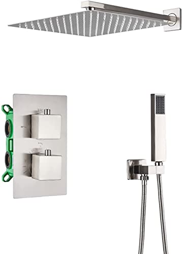 Duschsystem Thermostatisch, Duscharmaturen -Set versteckte Regen Duschkombination LWX Duschsystem Thermostatisch, Duscharmaturen -Set versteckte Regen Duschkombination LWX von YCVAWEOD