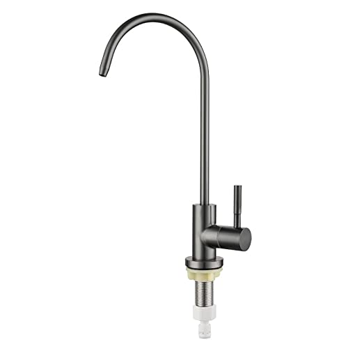 YCVAWEOD Edelstahl Küche Wasserreinigung Wasserhahn direkter Trinkwasserreiniger Rotary Einkalt 2 Leitungswasserreinigung Wasserhahn, Roségold Version LWX von YCVAWEOD