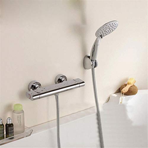Einfacher Duscharmatur -Set Vollkupfer Hanging Wall Badewanne Duschkopf Kalt und heißer Mixer Wasser Dusche Sprinkler Chrom Klassiker LWX Einfacher Duscharmatur -Set Vollkupfer Hanging Wall Badewanne Duschkopf Kalt und heißer Mixer Wasser Dusche Sprinkler Chrom Klassiker LWX von YCVAWEOD