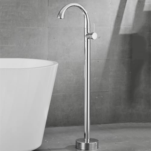 YCVAWEOD Freistehende Badmixer Tap Eingriff Heißes und kaltes Bad hackt Messing grau LWX YCVAWEOD Freistehende Badmixer Tap Eingriff Heißes und kaltes Bad hackt Messing grau LWX von YCVAWEOD