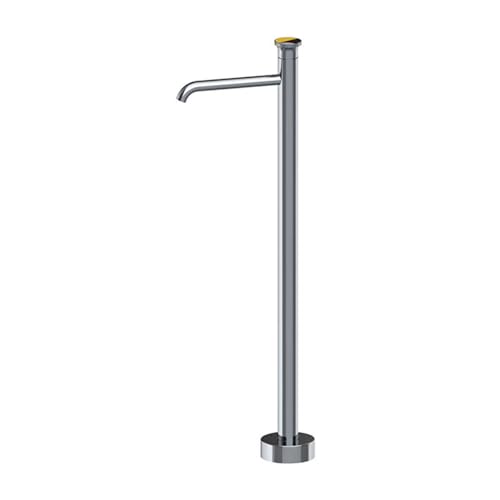 Freistehender Badmixer Tap Heißer und kaltes Badmixer Haken Messing Einzelgriff Chrom LWX von YCVAWEOD