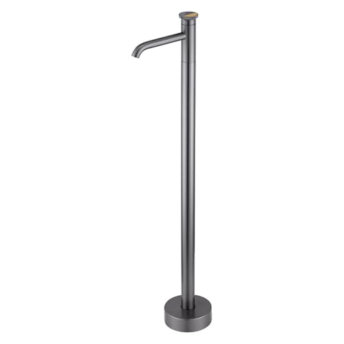Freistehender Badmixer Tap Heißer und kaltes Badmixer Haken Messing Einzelgriff Chrom LWX von YCVAWEOD