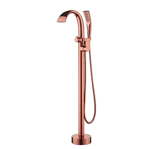 YCVAWEOD Freistehender Badmixer -Wasserhahn mit 360 ° rotierender Ausstrich für freistehende Bad -Chrom -Finish LWX von YCVAWEOD
