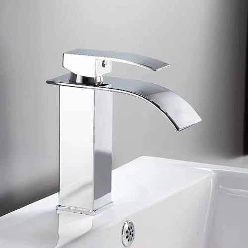 Gold Bad Wek Waschbeckenmixer Haken hohe Einzelhebel Wasserfall Wasserhahn 1 Loch Becken Hahn für moderne Badezimmer Luxus Badezimmerzubehör stilvolle Waschbecken Armaturen LWX Gold Bad Wek Waschbeckenmixer Haken hohe Einzelhebel Wasserfall Wasserhahn 1 Loch Becken Hahn für moderne Badezimmer Luxus Badezimmerzubehör stilvolle Waschbecken Armaturen LWX von YCVAWEOD