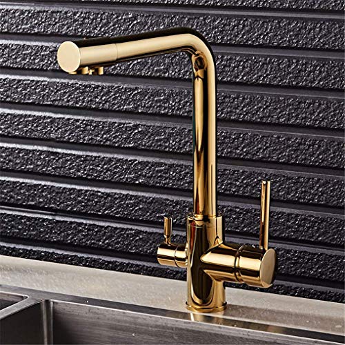 Gold Küchenarmatur Waschbeckenmischer TAP 360 Grad Rotation Küchenmischer Zapfteil LWX von YCVAWEOD