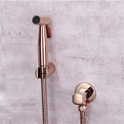Handgehaltenes Bidet Sprühgerät Dusche Toilettenkit Rose Gold Messing Shattaf Duschkopf Kupfer Ventil Set Jet Bidet Wasserhahn Set Muslim Toilette Shattaf, Golden E LWX Handgehaltenes Bidet Sprühgerät Dusche Toilettenkit Rose Gold Messing Shattaf Duschkopf Kupfer Ventil Set Jet Bidet Wasserhahn Set Muslim Toilette Shattaf, Golden E LWX von YCVAWEOD
