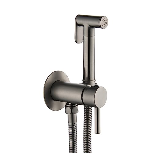 Handheld Bidet Sprayer Kit, Gungrau, Handheld Bidet Sprayer für Toilette, Bidet -Duschkopf und Schlauch, heiße und kalte Kupfer -Toiletten -Partner -Sprühpistole, Gungrau B LWX von YCVAWEOD
