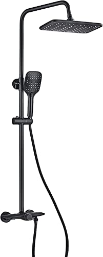 Handheld -Duschenhower -System Set mit Duschkopf, Duschhahnset, Wandmontage, 3 Funktionen, Duschkombinations -Set, Höhenverstellbares Regenschuhenset mit Handdusche, Badausbrüche, Gungrau LWX Handheld -Duschenhower -System Set mit Duschkopf, Duschhahnset, Wandmontage, 3 Funktionen, Duschkombinations -Set, Höhenverstellbares Regenschuhenset mit Handdusche, Badausbrüche, Gungrau LWX von YCVAWEOD