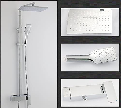 YCVAWEOD Handheld Duschmatte schwarz 4 Wege Dusche Wasserhahn Niederschlags Duschsystem Wand montiert heiß/kalt Wasser Duschmischer Hahn mit Bidet-Wasserhähne, B, schwarz 3 Wege, B-Black 3-Wege LWX von YCVAWEOD