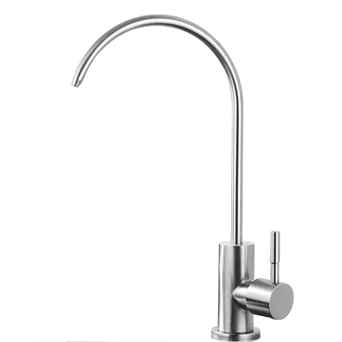 Kaltes Wasserhahn Küche Eingriff 1 Loch Umkehrosmose TAP 360 ° Rotation Wasserfilter Wasserhahn schwarz (gebürstet) (gebürstet) LWX von YCVAWEOD
