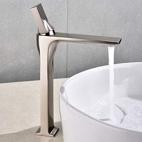Küche Haken Badezimmer Wasserhahn Schwarz/Chrom/Nickel Einer Griff Heißer kalte hohe Wassermischer -Wasserhacker Waschbecken Badezimmer Deck Deck montiertes Becken Wasserhahn LWX von YCVAWEOD