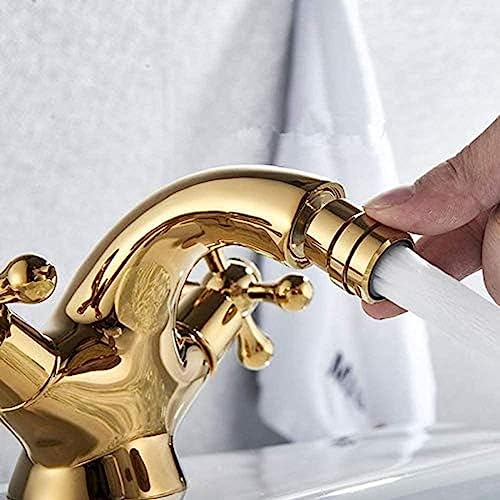 Küche kaart Chrom antikes Messing -D -Becken mit Bidet Bubbler -Rotation 360 Grad heißer kaltes Wasserschalter Deck Mount LWX von YCVAWEOD