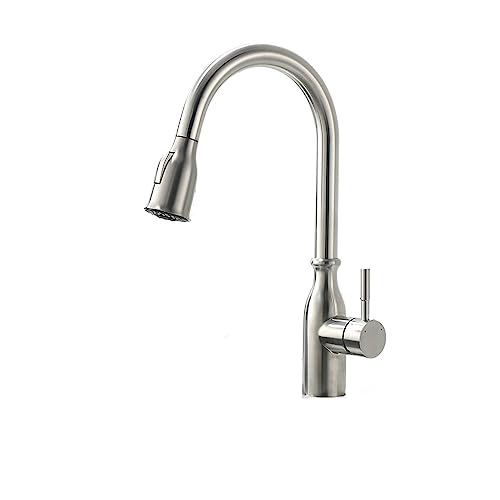 Küchenarmäuren Eingriff ausziehen Küchenhahn Tippen Sie auf ein Lochgriff 360 Grad Wassermixer Tippmischer Tippen Sie einfache Installation (866005-Brust) LWX von YCVAWEOD
