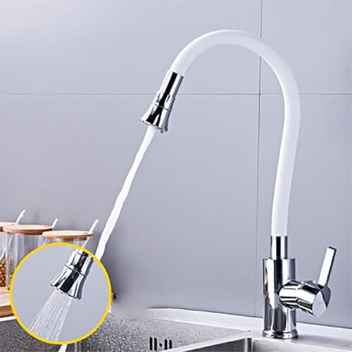 Küchenarmatur Einstellbarer 360 ° Drehschwenk mit hohem Lichtbogen -Spülenmischer mit 2 Sprühmodi Hochdruck Wasserfall Einer Griff für moderne Dekoration LWX Küchenarmatur Einstellbarer 360 ° Drehschwenk mit hohem Lichtbogen -Spülenmischer mit 2 Sprühmodi Hochdruck Wasserfall Einer Griff für moderne Dekoration LWX von YCVAWEOD