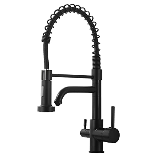 Küchenbad Wasser 3 -Wege Tippen Sie auf Schwarze Feder -Wasserhahnmixer Hahn mit Ausziehen Spray 2 Spary Modi 3 Wege Tippen Sie mit Wasserfilter -Strecke Trinkwasser LWX Küchenbad Wasser 3 -Wege Tippen Sie auf Schwarze Feder -Wasserhahnmixer Hahn mit Ausziehen Spray 2 Spary Modi 3 Wege Tippen Sie mit Wasserfilter -Strecke Trinkwasser LWX von YCVAWEOD