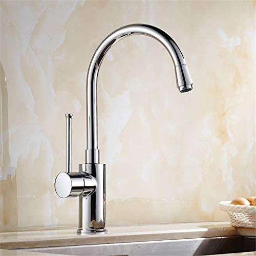 Küchenhahn Chrom 360 ° Rotation Küchenmischer Haken mit Belüftungsdecks mit Einzelhebel Retro Küchenspüle Wasserhahn Torneira Cozinha LWX Küchenhahn Chrom 360 ° Rotation Küchenmischer Haken mit Belüftungsdecks mit Einzelhebel Retro Küchenspüle Wasserhahn Torneira Cozinha LWX von YCVAWEOD