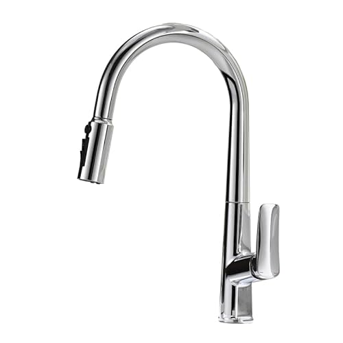 Küchenhahnmischer Ausziehen Sprühwaschbecken Taps für Küche 360 ° Schwenkküchenspüle Haken Mixer mit 4 Spary -Modi Küchenmischer -Wasserhitzel 1 Loch verchromt plattiert LWX Küchenhahnmischer Ausziehen Sprühwaschbecken Taps für Küche 360 ° Schwenkküchenspüle Haken Mixer mit 4 Spary -Modi Küchenmischer -Wasserhitzel 1 Loch verchromt plattiert LWX von YCVAWEOD