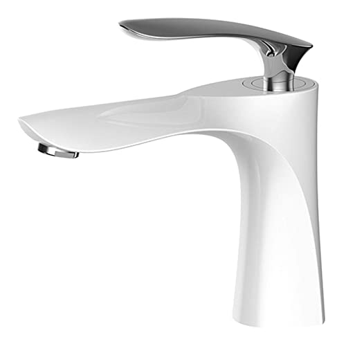 Küchenspüle Haken Messingmixer Wasserhahn, moderner Design Waschbeckenmixer mit heißem und kaltem verstellbarem, ein Griff für Waschraum Küchenhotel -Hotel Toilette, Wassersparung LWX von YCVAWEOD