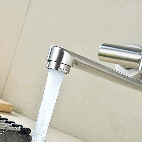 Küchenspüle Klotz Wasserhähne im Wand kalten Hitze Küche Wasser-Tap Doppelloch Wäscherei Pool Mop Pool Wasserhahn Balkon Gemüse Topf Waschbecken Taps/a LWX von YCVAWEOD