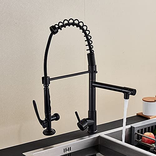 Küchenspüle Tap für Bar Bauernhaus Werbung, luxuriöser schwarzer Bronze Frühling Küchenmischer Wasserhahn, Waschtisch Tap Eingriff Mixer Tap Waschbecken Wasserhahn, 360 Rotation Küchenarmatur die Küchenspüle Tap für Bar Bauernhaus Werbung, luxuriöser schwarzer Bronze Frühling Küchenmischer Wasserhahn, Waschtisch Tap Eingriff Mixer Tap Waschbecken Wasserhahn, 360 Rotation Küchenarmatur die von YCVAWEOD