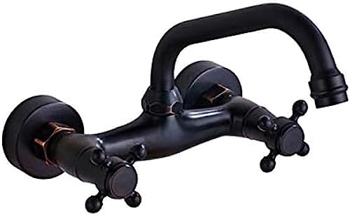 Küchenspüle Wasserhahn 360 Drehausgabe heiß und kalte Badezimmer Küchenmischer Crane Mop Pool Haken Dual Griff Wasserhahn LWX von YCVAWEOD