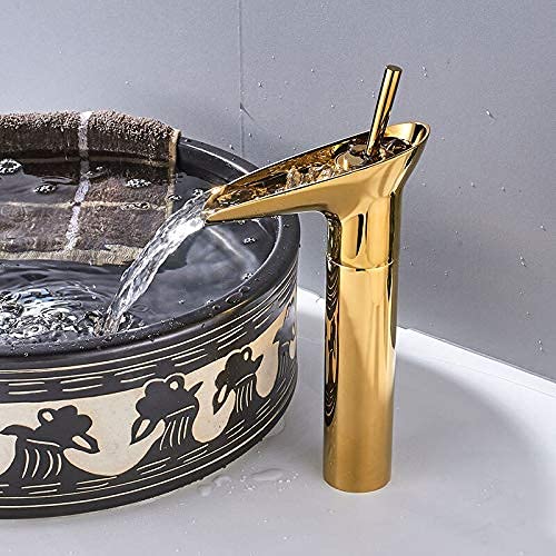 YCVAWEOD Küchenspüle Wasserhahn moderner Chrom Finish Wasserfall Design Eingriff Deck montiert LWX YCVAWEOD Küchenspüle Wasserhahn moderner Chrom Finish Wasserfall Design Eingriff Deck montiert LWX von YCVAWEOD