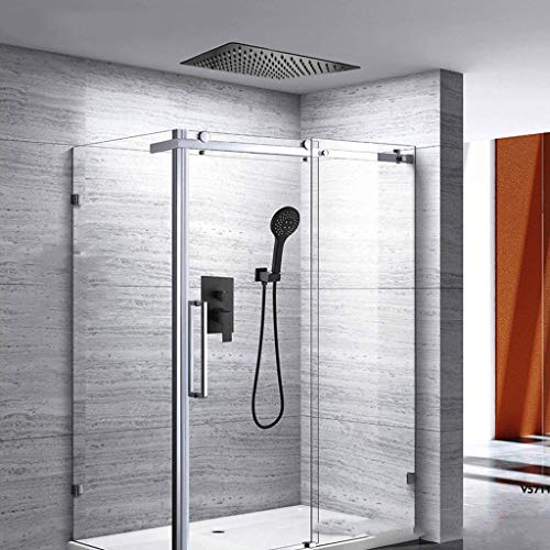 Luxus voller Kupfer versteckter Deckenduschset mit heißen und kalten Bedienelementen perfekt für Hotelbäder (10 Zoll) LWX von YCVAWEOD