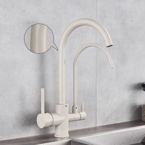 Matte schwarze 360 Rotation Wasserfilter Küchenarmatur mit gefilterter Kran drei Möglichkeiten Waschbecken Mischhahn für Küchenspüle hoher Bogenauszugspray LWX Matte schwarze 360 Rotation Wasserfilter Küchenarmatur mit gefilterter Kran drei Möglichkeiten Waschbecken Mischhahn für Küchenspüle hoher Bogenauszugspray LWX von YCVAWEOD