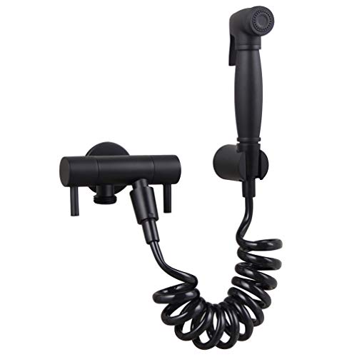Matte schwarze Kupfer -Toiletten -Sprühpistole unter Druck spülen Einmals Kaltbetrübchen Waschmaschine Bidet Sprühdusche Faubauto Muslim Toilette Shattaf, Set, Set LWX Matte schwarze Kupfer -Toiletten -Sprühpistole unter Druck spülen Einmals Kaltbetrübchen Waschmaschine Bidet Sprühdusche Faubauto Muslim Toilette Shattaf, Set, Set LWX von YCVAWEOD