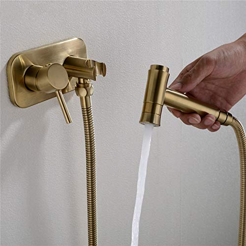 Messing Handheld Bidet Spray Set mit heißer kalter Kontrolle für Toilettenwindelreinigung Badezimmer Dusche Schwarz schwarz LWX Messing Handheld Bidet Spray Set mit heißer kalter Kontrolle für Toilettenwindelreinigung Badezimmer Dusche Schwarz schwarz LWX von YCVAWEOD
