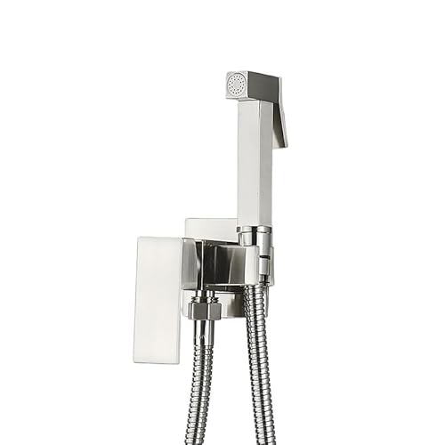 Messing Küchenarmatur Bidet Mixer Hahn mit quadratischem Duschsprühkopf für heißes kaltes Wasser ideal für Spüle Bar Farmhouse Waschküche. LWX Messing Küchenarmatur Bidet Mixer Hahn mit quadratischem Duschsprühkopf für heißes kaltes Wasser ideal für Spüle Bar Farmhouse Waschküche. LWX von YCVAWEOD