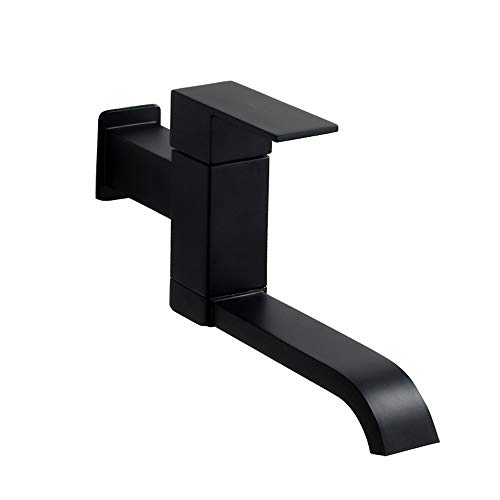 Mixer Tap Europäischer minimalistischer schwarzer quadratischer Kupfer Küchenarmatur in die Wand Einer kaltes Wasserhahn drehen Balkon Mop Pool Waschbecken Wasserhahn einloch Eingangsquadratische Mixer Tap Europäischer minimalistischer schwarzer quadratischer Kupfer Küchenarmatur in die Wand Einer kaltes Wasserhahn drehen Balkon Mop Pool Waschbecken Wasserhahn einloch Eingangsquadratische von YCVAWEOD