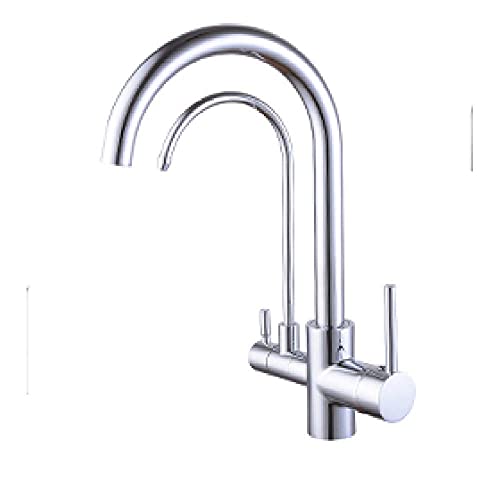 YCVAWEOD Mixer Tap Kitchen Badezimmer, Chromfilter für Küchenarmaturen ausziehen Grad rotieren 3 Wege TAP Heißer Kaltwassermischer Messing Tap/KF-2004B LWX YCVAWEOD Mixer Tap Kitchen Badezimmer, Chromfilter für Küchenarmaturen ausziehen Grad rotieren 3 Wege TAP Heißer Kaltwassermischer Messing Tap/KF-2004B LWX von YCVAWEOD