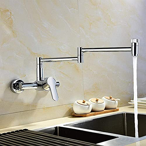 Mixer Taps für Küchentopffüllwand, montiert, ausziehbar Doppelgriff Heiße und kalte universelle Multifunktion, Küchenarmatur Küchenspüle Mixer Tap-Drawing LWX von YCVAWEOD